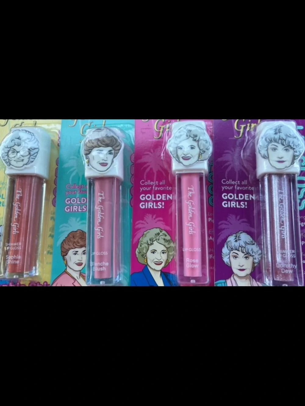 The Golden Girls Lip Gloss Set NWT